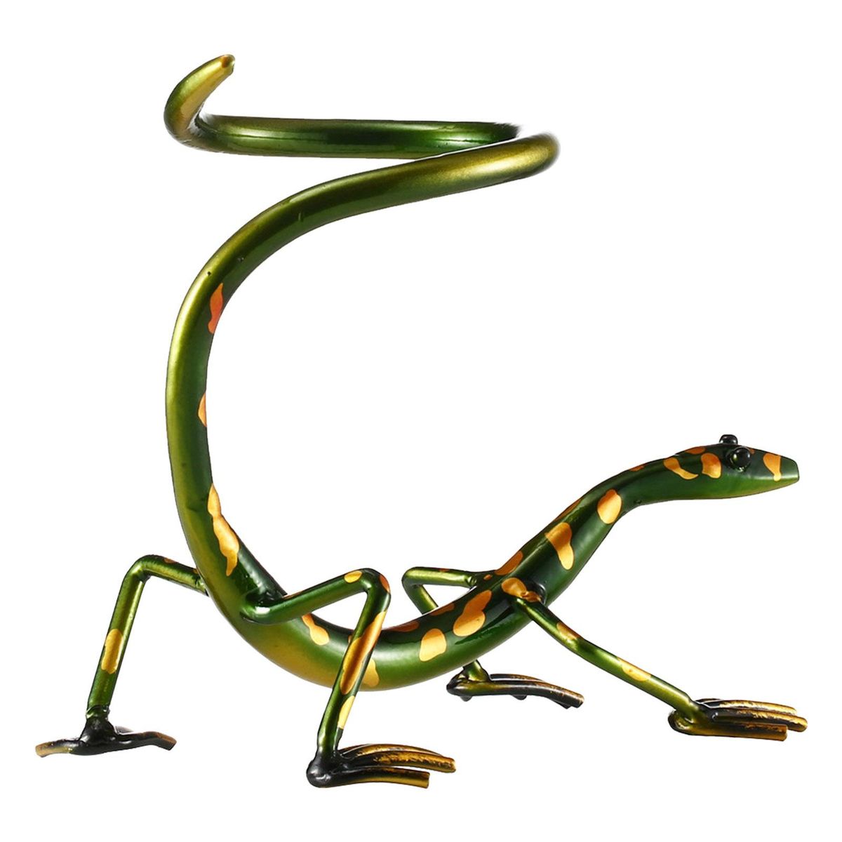 Gecko Wine Rack Tooarts Iron Sculpture Home Decoration Crafts Practical Sculpture