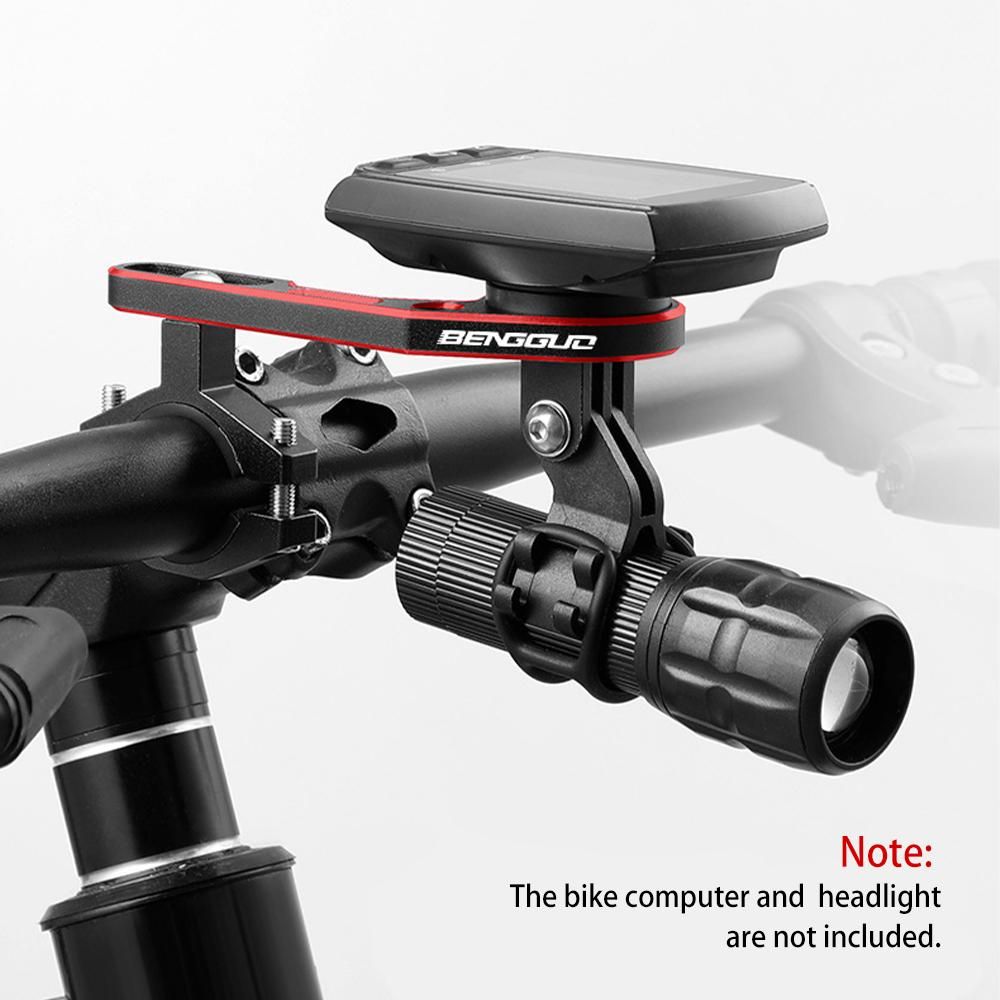 Bicycle Computer Mount Adjustable Out Front Bike Handlebar Mount Holder with Camera Adapter Light Holder for Garmin for Bryton for Cateye