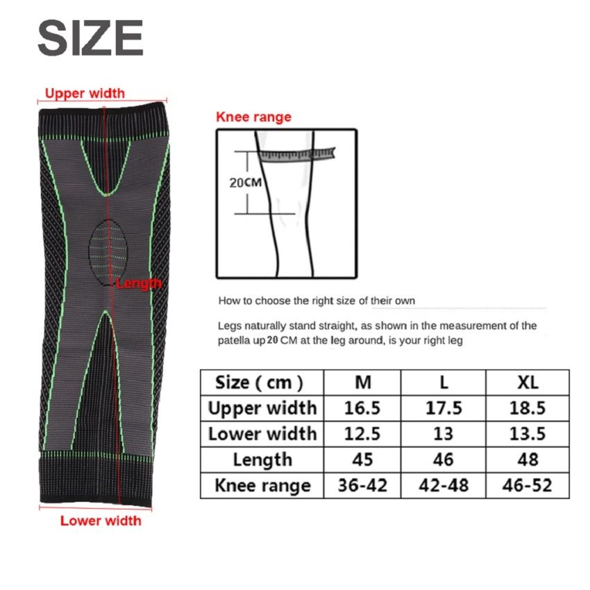 Weave Warm Knee Pads Breathable Kneecap Compression Sleeve Support For