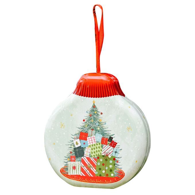 Candy Box Santa Claus Print Exquisite Workmanship-Cyan