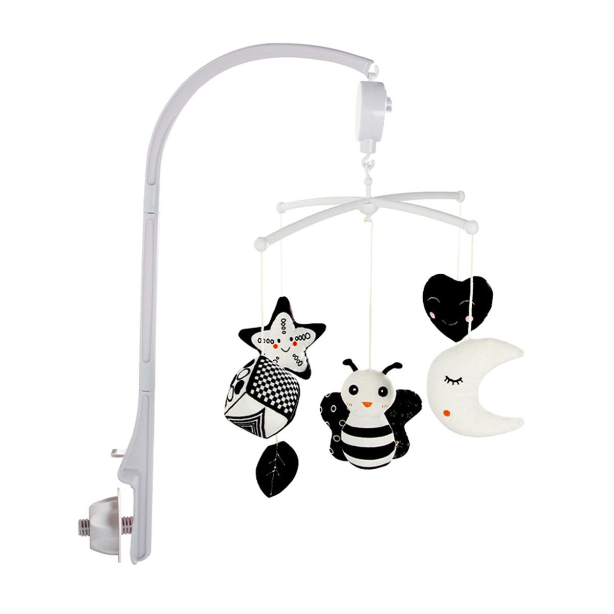 Baby Mobile Montessori Black And White Music Box Crib Bed Toy For Bee