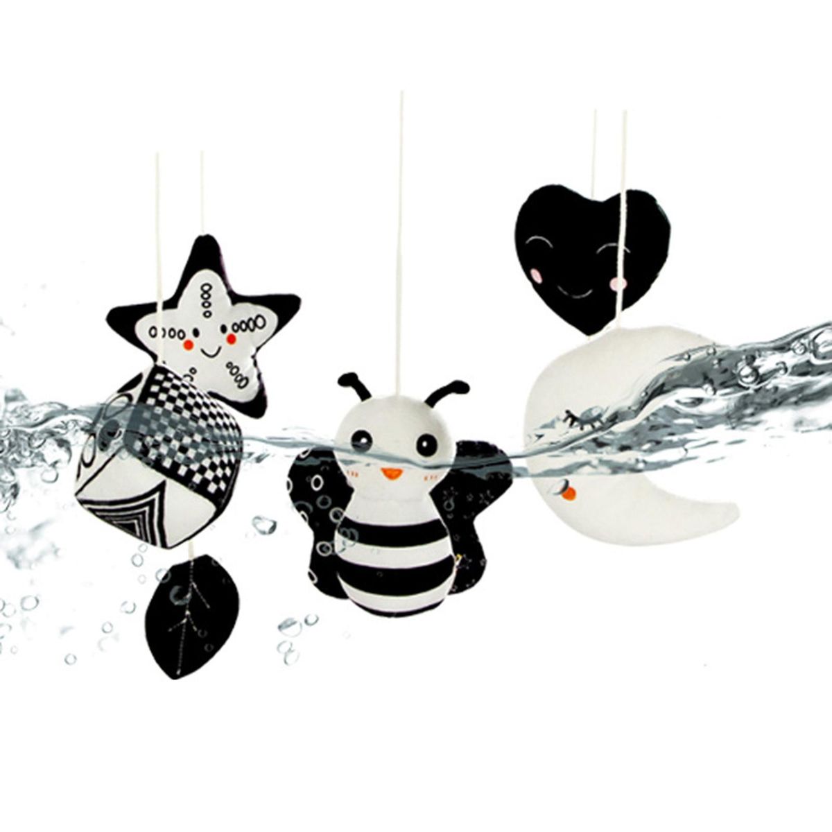 Baby Mobile Montessori Black And White Music Box Crib Bed Toy For Bee
