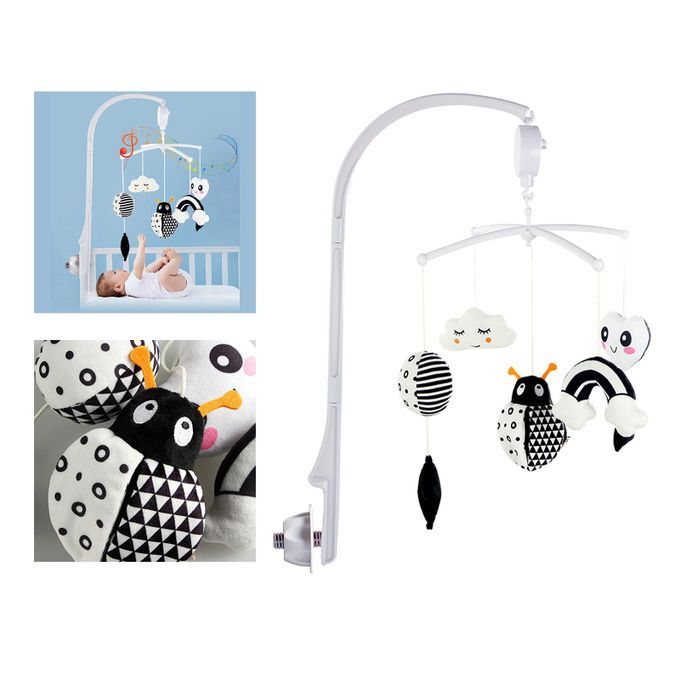 Bed Bell Toy Music Box Baby Crib Rattles Newborn Ladybug