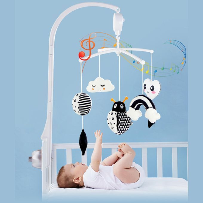 Bed Bell Toy Music Box Baby Crib Rattles Newborn Ladybug