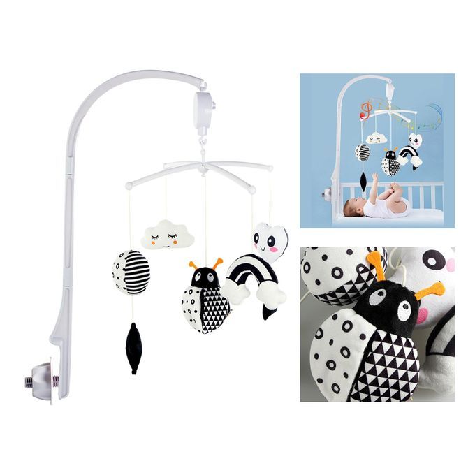 Bed Bell Toy Music Box Baby Crib Rattles Newborn Ladybug