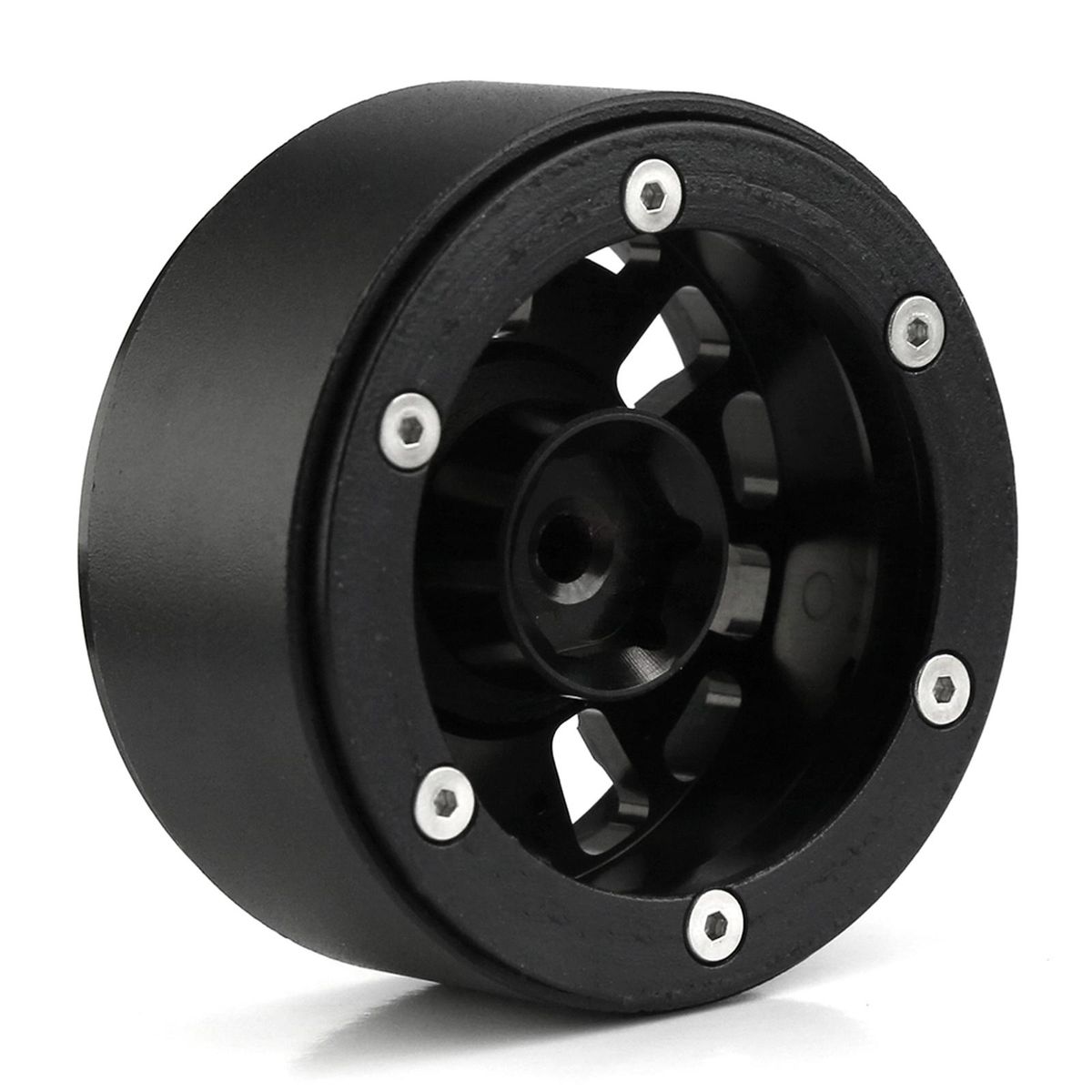 Aluminum Alloy Wheel Rim Beadlock Wheel Rims Hub 4pcs 1.9inch 56*26mm  Replacement for Axial SCX10 TRAX4 RC4WD D90 Redcat Gen8 1/10 Remote Control Car