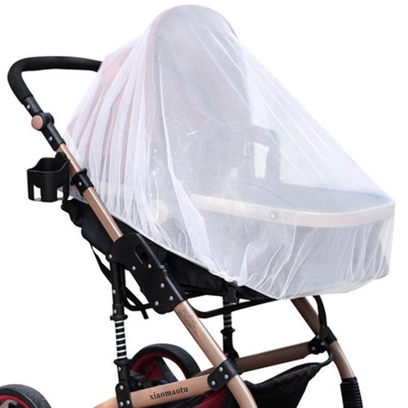 Infants Baby Stroller Pushchair Mosquito Insect Net Safe Mesh Buggy Crib Netting Cart Mosquito Net Pushchair Full Cover Netting Full Cover Mosquito Net White Encryption 150cm