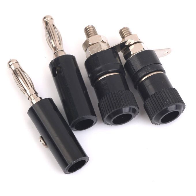 10pcs 4mm Binding Post Speaker Terminal  10pcs 4mm Banana Plugs