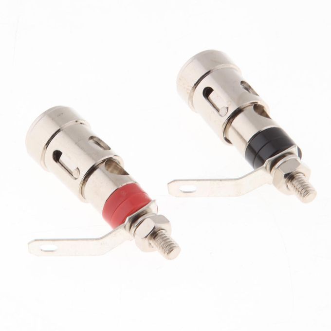2x Amplifier Terminal Connector Binding Post Banana Plug Socket