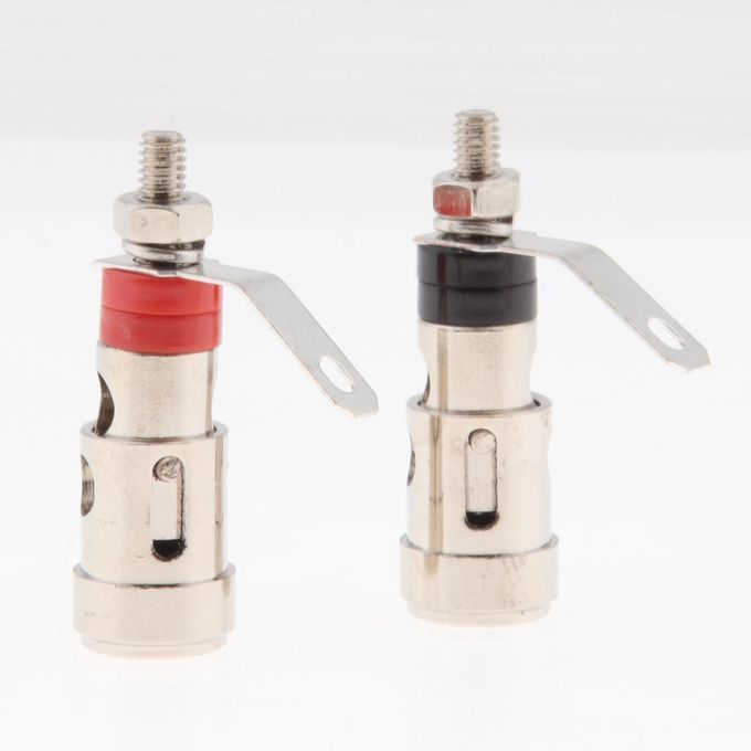 2x Amplifier Terminal Connector Binding Post Banana Plug Socket