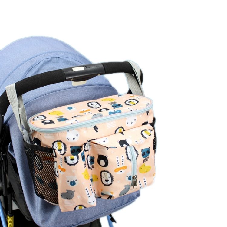 Multifunctional Stroller Storage Bag, Colour: Yellow Zoo + S