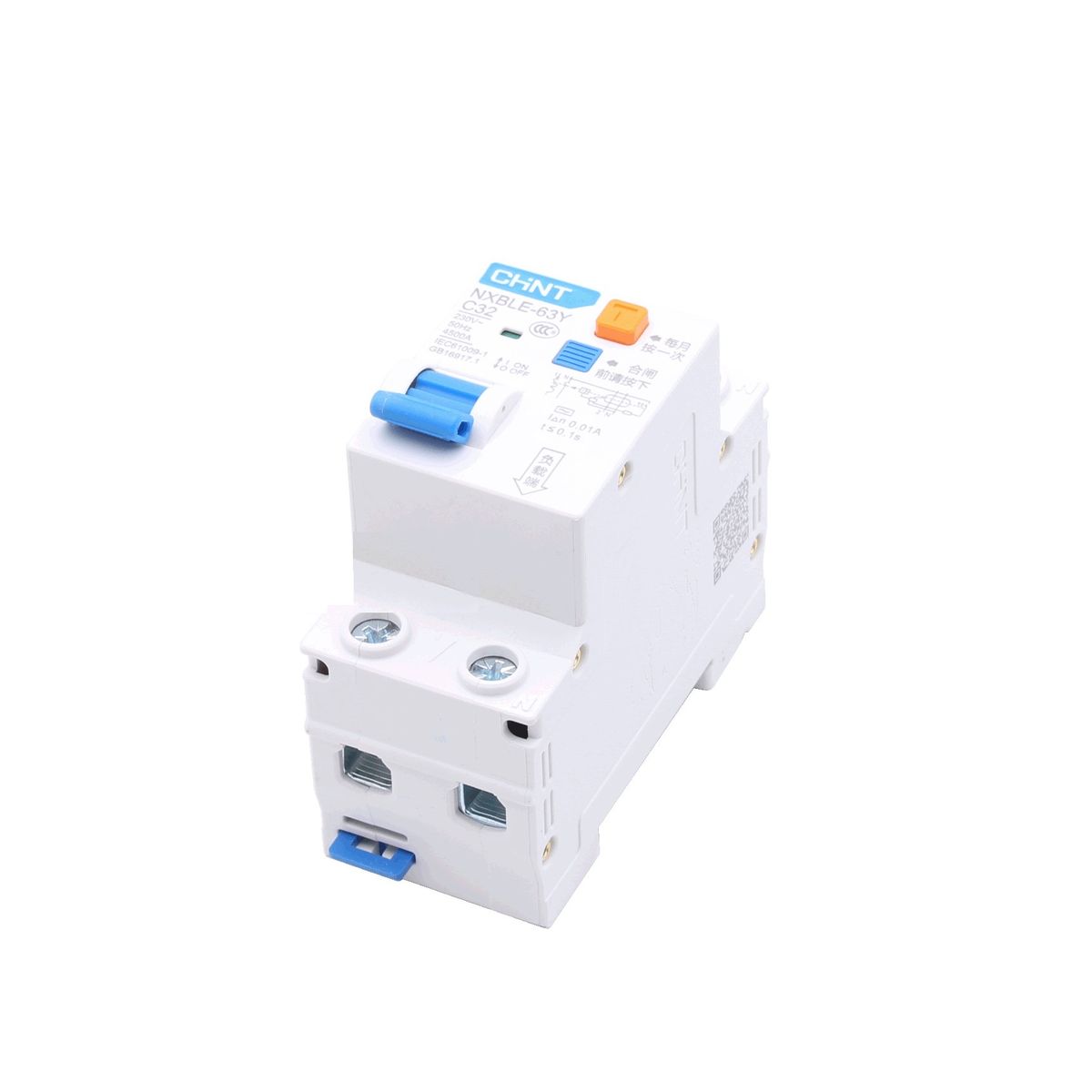 CHINT NXBLE-63Y 6A 10A 16A 32A 63A 10MA 0.01A RCBO 1P+N
