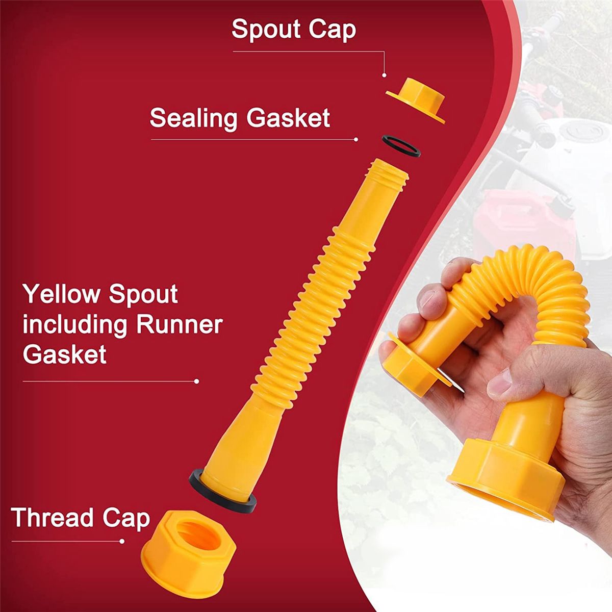 33Pcs Gasoline Can Nozzle Replacement, Gasoline Spouts