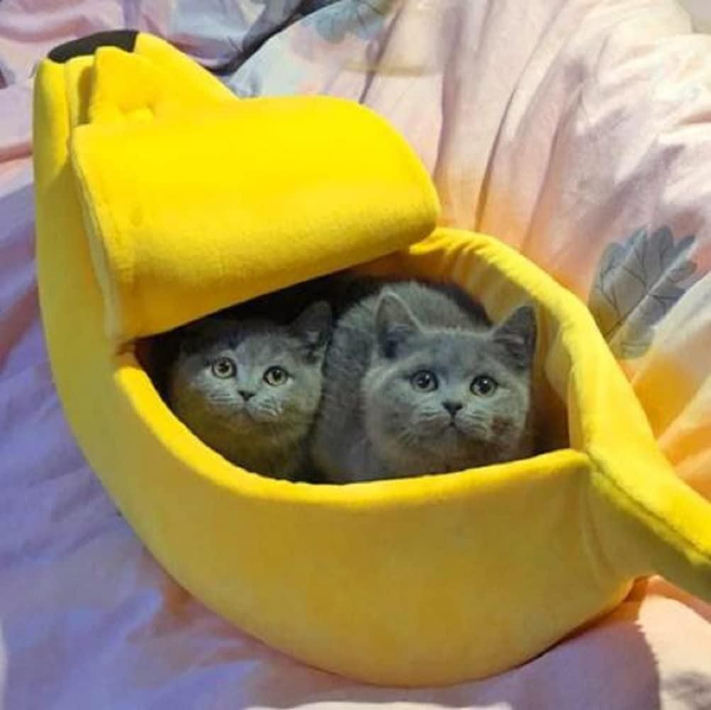Banana Cat Bed, Pet Bed, Pet Bed for Cats, Rabbits&Small