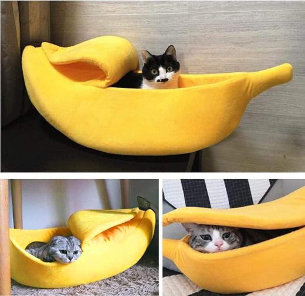 Banana Cat Bed, Pet Bed, Pet Bed for Cats, Rabbits&Small