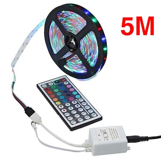 10M 3528 SMD RGB 600 LED Strip Light String Tape+44 Key IR Remote Control