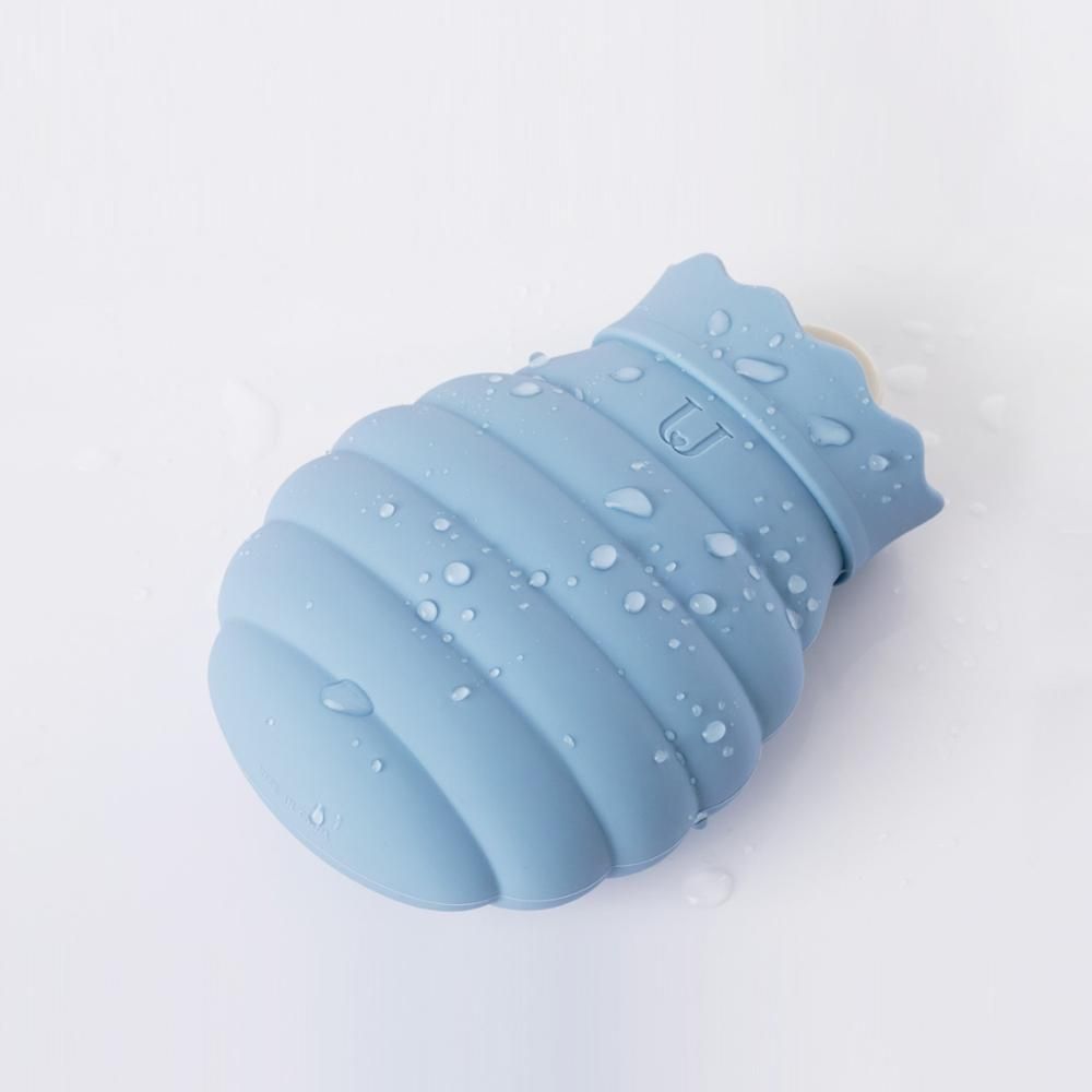 Hot Water Bag Microwave Heating Silicone Bottle Winter Heater With Knitted Cover Hand Warmer Hot Water Bottle 313/620ml For Girls Women