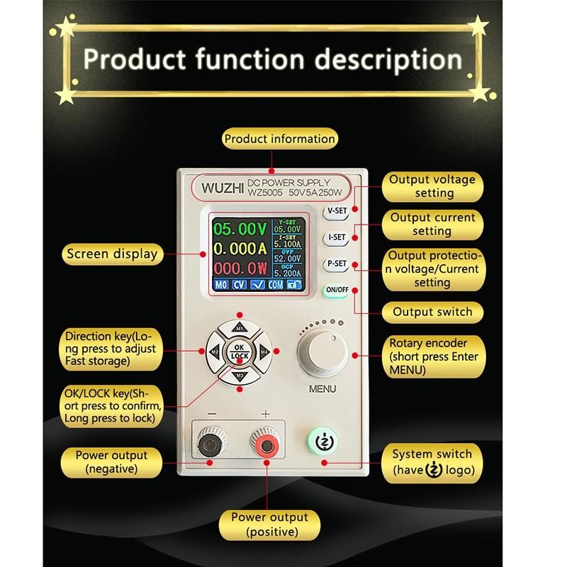 WZ5005 Power Module Adjustable Regulated Laboratory Variable Power Supply Communication