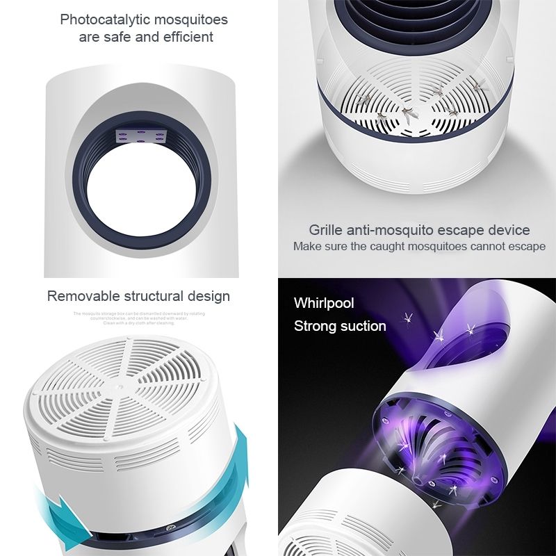 188 5W DC 5V 1A USB Photocatalyst Mosquito Killer Light