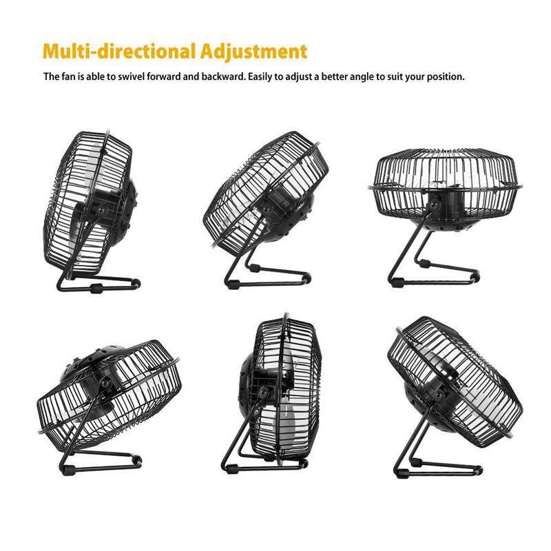 10W 6V Waterproof Solar Panel + 6'' Iron Solar Powered USB Fan RV Car Camping Pet Chicken House Ventilator Outdoor Home Cooling Ventilation Kit