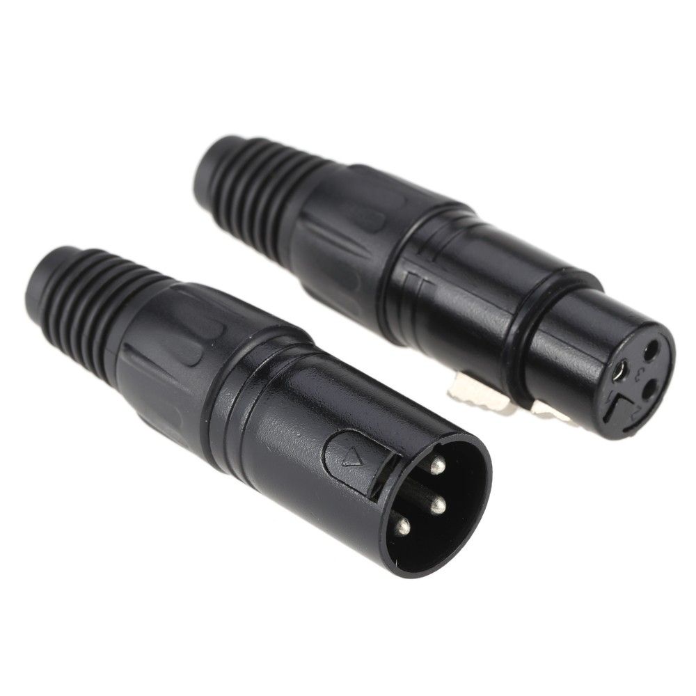3 Pin XLR Connector 1 Male 1 Female For Moving Head Par