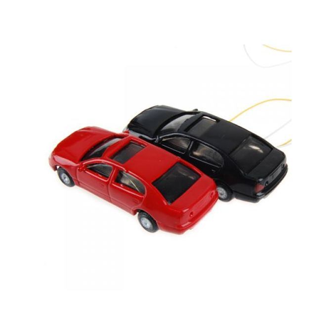 40x 1100 HO Gauge Plastic Painted Car Model Sand Table Buildings Accs