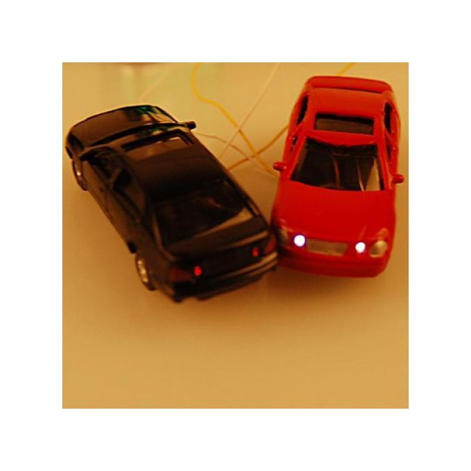 40x 1100 HO Gauge Plastic Painted Car Model Sand Table Buildings Accs