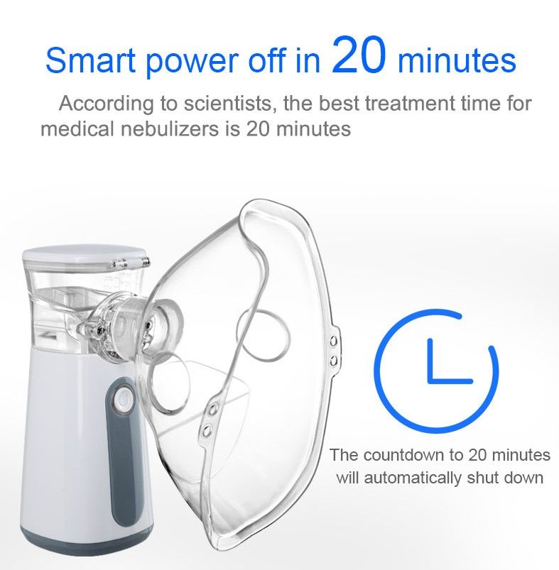 Portable Household Medical Inhaler Vibrating Nebulizer Machine Mesh Nebulizer For Child Adult