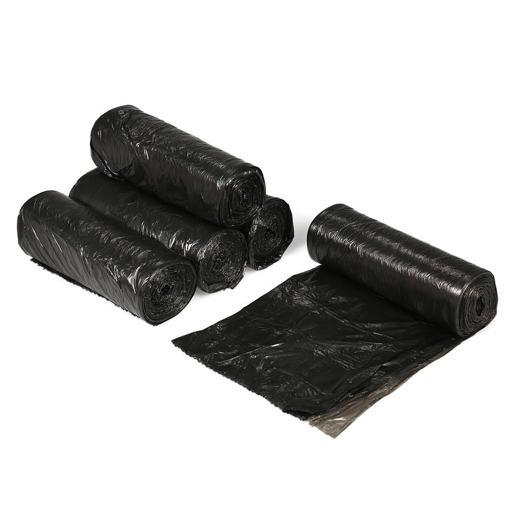100pcs Plastic Bag Trash Bags Waste Bin Bags 5 Rolls Garbage Bags 18