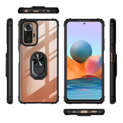 Rugged & Transparent Back Case For Xiaomi Redmi Note 10 Pro