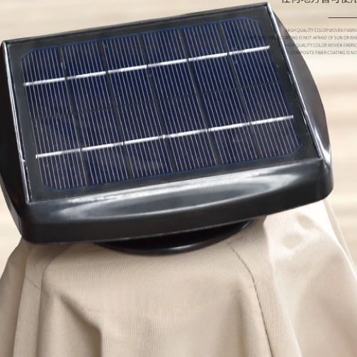 New Modern Outdoor Canopy Umbrella With Solar Led Light