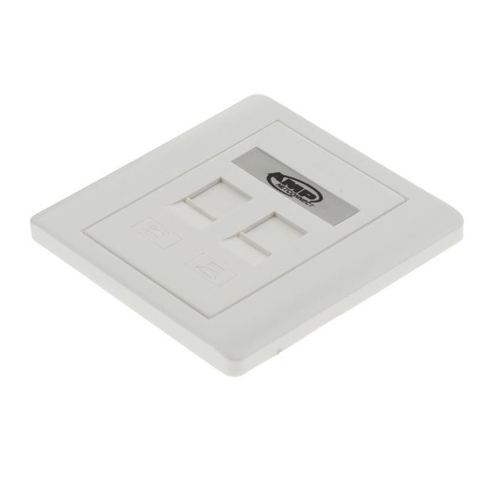 2 Port Wall Outlet Face Plate 1 Way /RJ11 Network Ethernet   Keystone