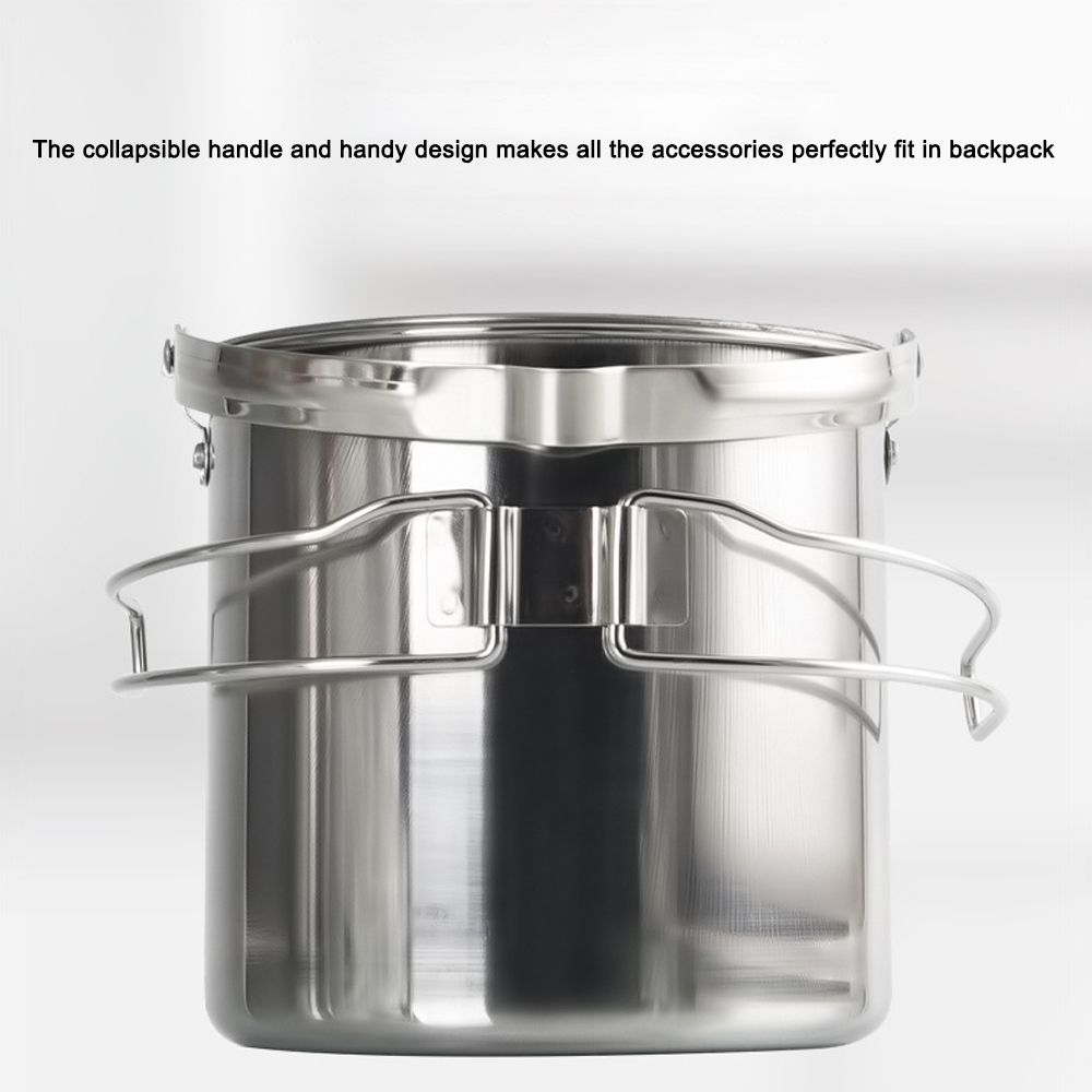 5pcs Camping Cookware Set Outdoor Portable Picnic Cookware