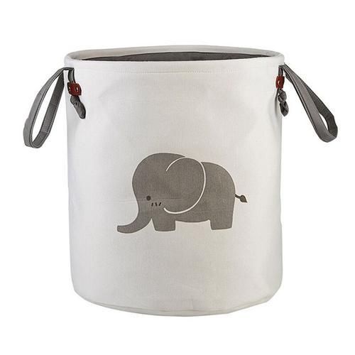 Foldable Round Home Organizer Cotton Storage Baskets Bag For Baby