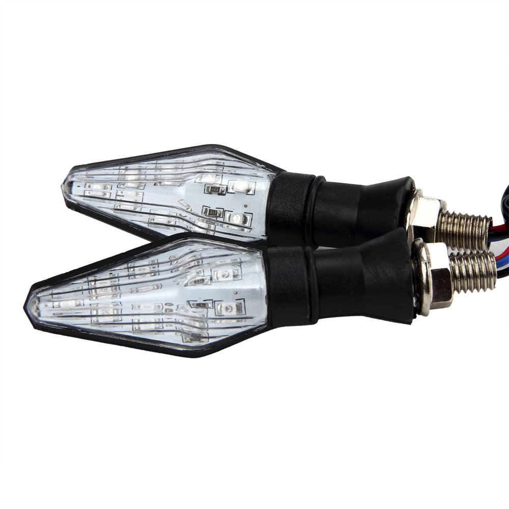 1 Pair Universal 12V 1W LED Motorcycle Turn Signal Indicators Lights Lamp