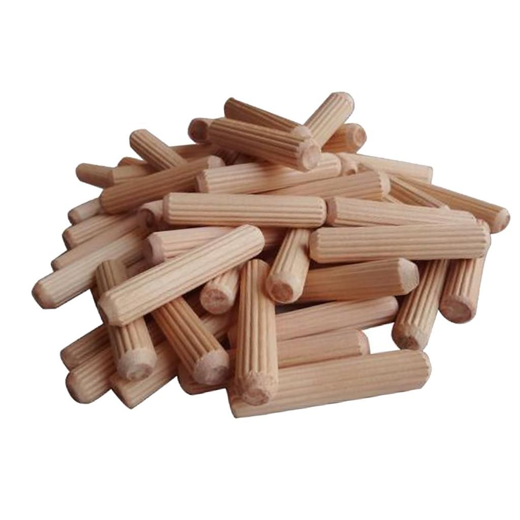 200Pcs Natural Wooden Dowel Rods Craft Sticks Working