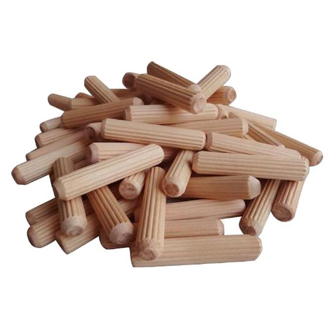200Pcs Wooden Dowel Rods Craft Dowels For DIY Woodworking Projects