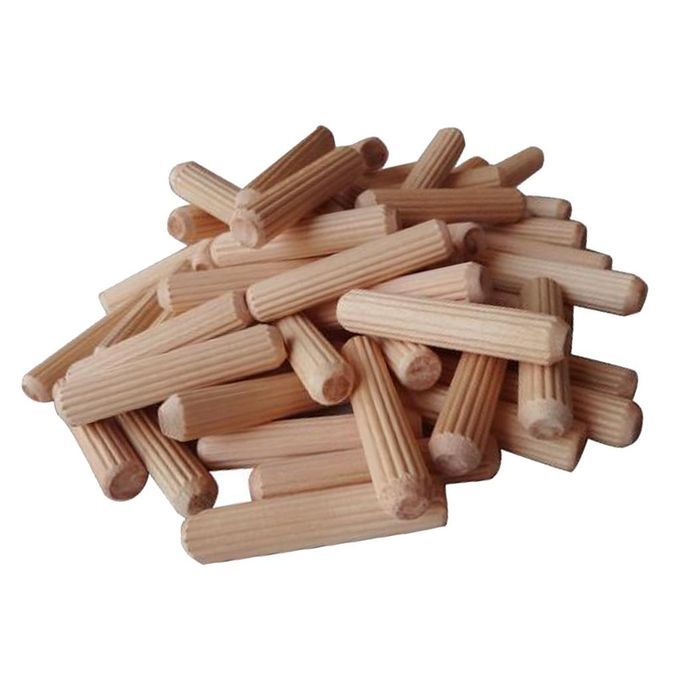 200Pcs Wooden Dowel Rods Craft Dowels For DIY Woodworking Projects