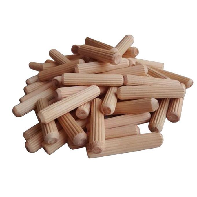 200Pcs Wooden Dowel Rods Craft Dowels For DIY Woodworking Projects