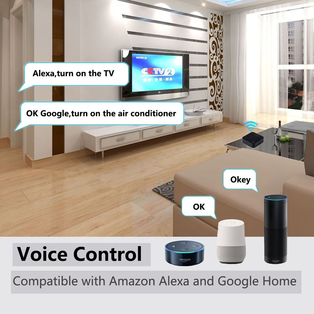 IR Remote Control Smart Wifi Universal Infrared Tuya For Smart Home Control For TV DVD AUD AC Works With Amz Alexa Google Home