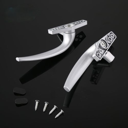 Aluminum Alloy Window Handle With Lock Inner Flat Open Inner Open Curtain