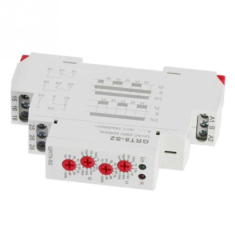 GRT8-S2 ON/OFF Time Cycle 230V Timer AC Repeat Relay Mini Asymmetric Cycle
