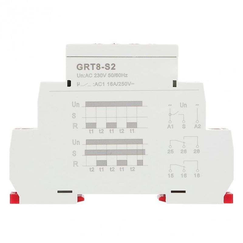 GRT8-S2 ON/OFF Time Cycle 230V Timer AC Repeat Relay Mini Asymmetric Cycle