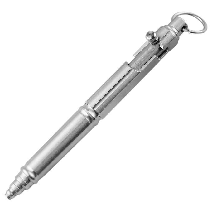 Portable  Pen Outdoor Hiking Emergency Pocket Refills Silver