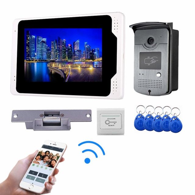 WIFI Video Intercom System Door Bell Phone Remote Unlock