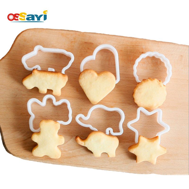 6pcs/set Animal Shaped Cookie Cutter DIY Biscuit Mold