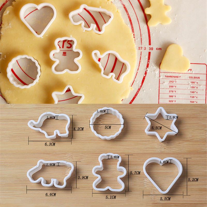 6pcs/set Animal Shaped Cookie Cutter DIY Biscuit Mold