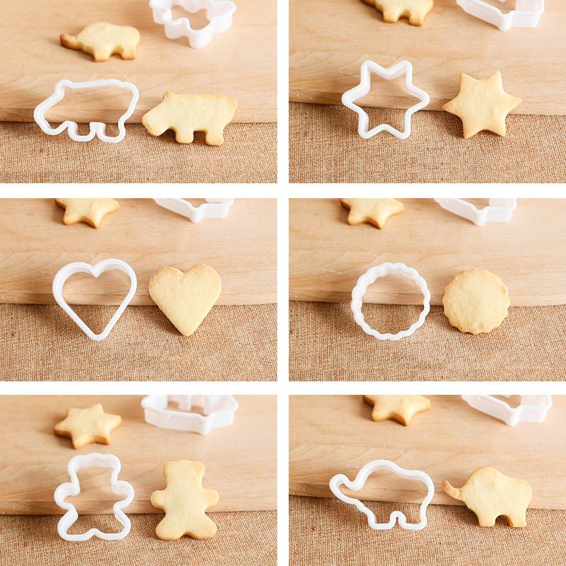 6pcs/set Animal Shaped Cookie Cutter DIY Biscuit Mold