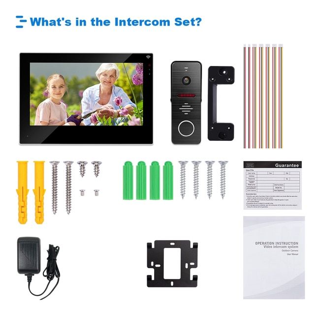 Video Intercom Touch Screen Door Phone Video Doorbell Camera