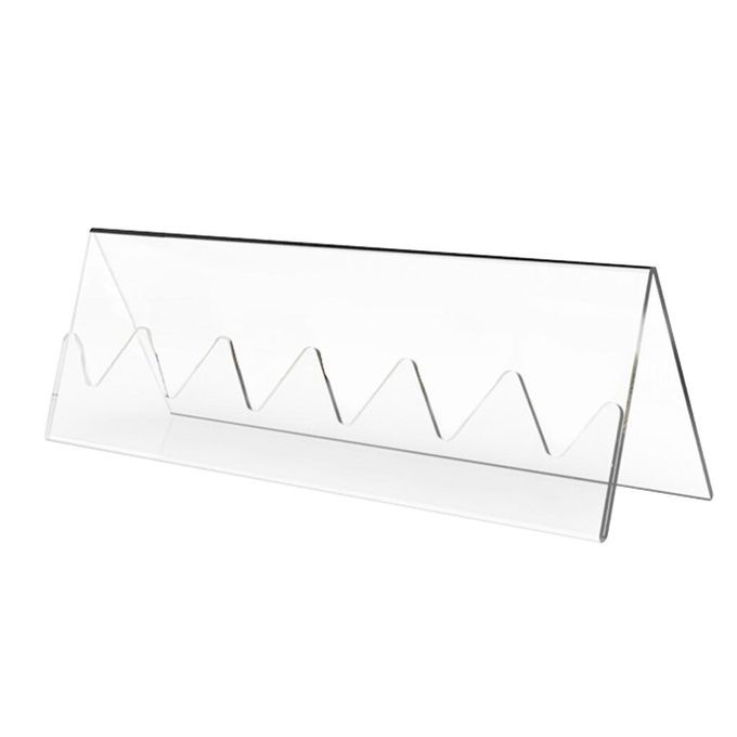 1x 6 Coin Display Rack Holder Transparent Acrylic Frame Stand Holds 6